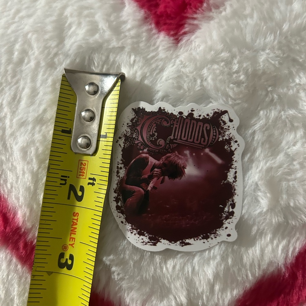 Chiodos Band Sticker - Maroon/White Graphic
